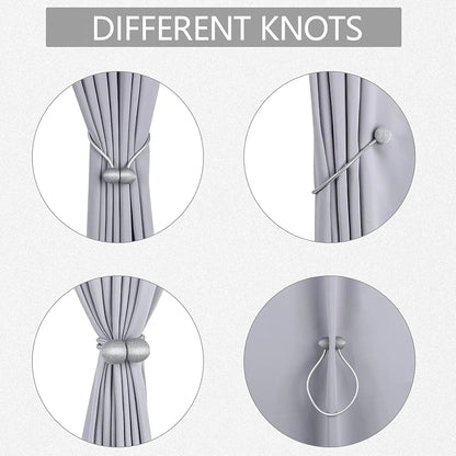 Magnetiske gardinholdere med snor – 2 stk.