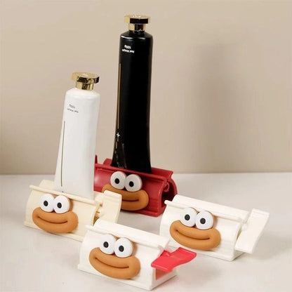Tubeklemme med figurmotiv til tandpasta