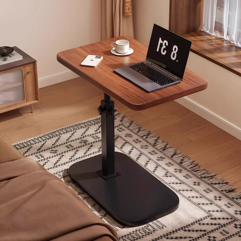 Højdejusterbart sidebord i træ og metal