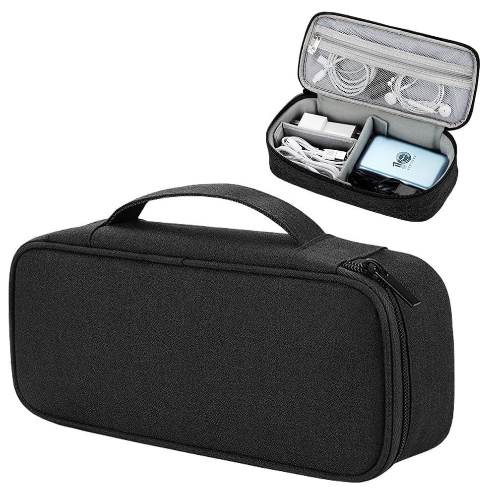Kabeltaske med flere rum – 26 × 13 × 3 cm