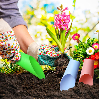 Små planteskovle i plast til bonsai og sukkulenter