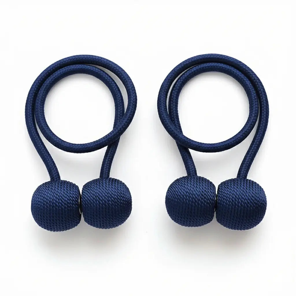 Magnetiske gardinholdere med snor – 2 stk.