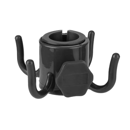 Parasolholder med 4 kroge til tasker og håndklæder