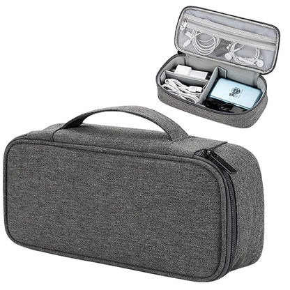 Kabeltaske med flere rum – 26 × 13 × 3 cm
