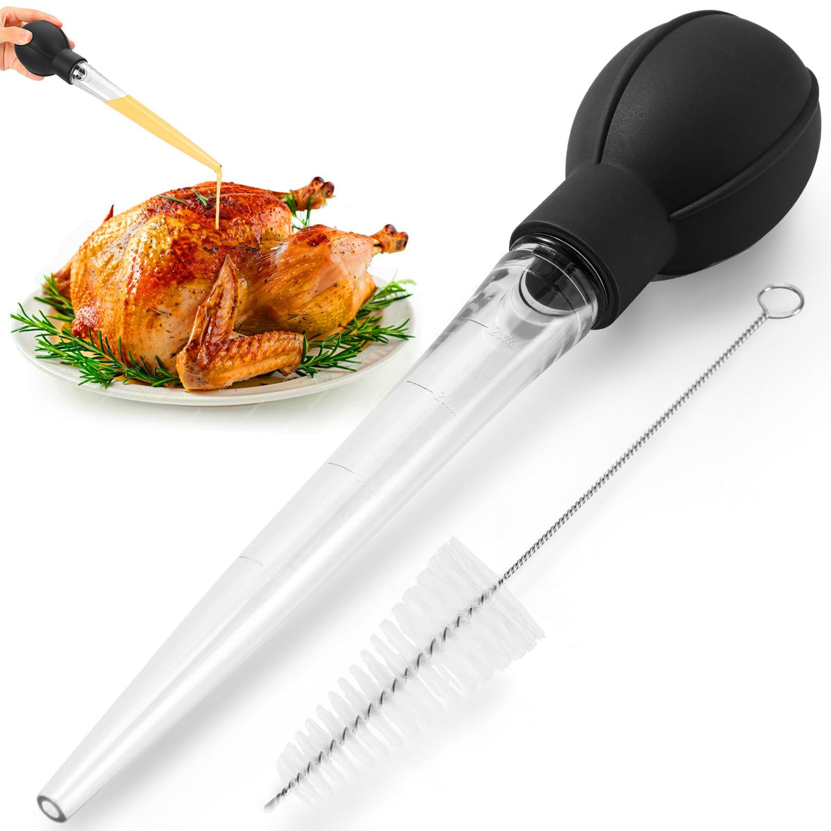 Stegepipetter med gummipumpe – 2 stk., 30 ml