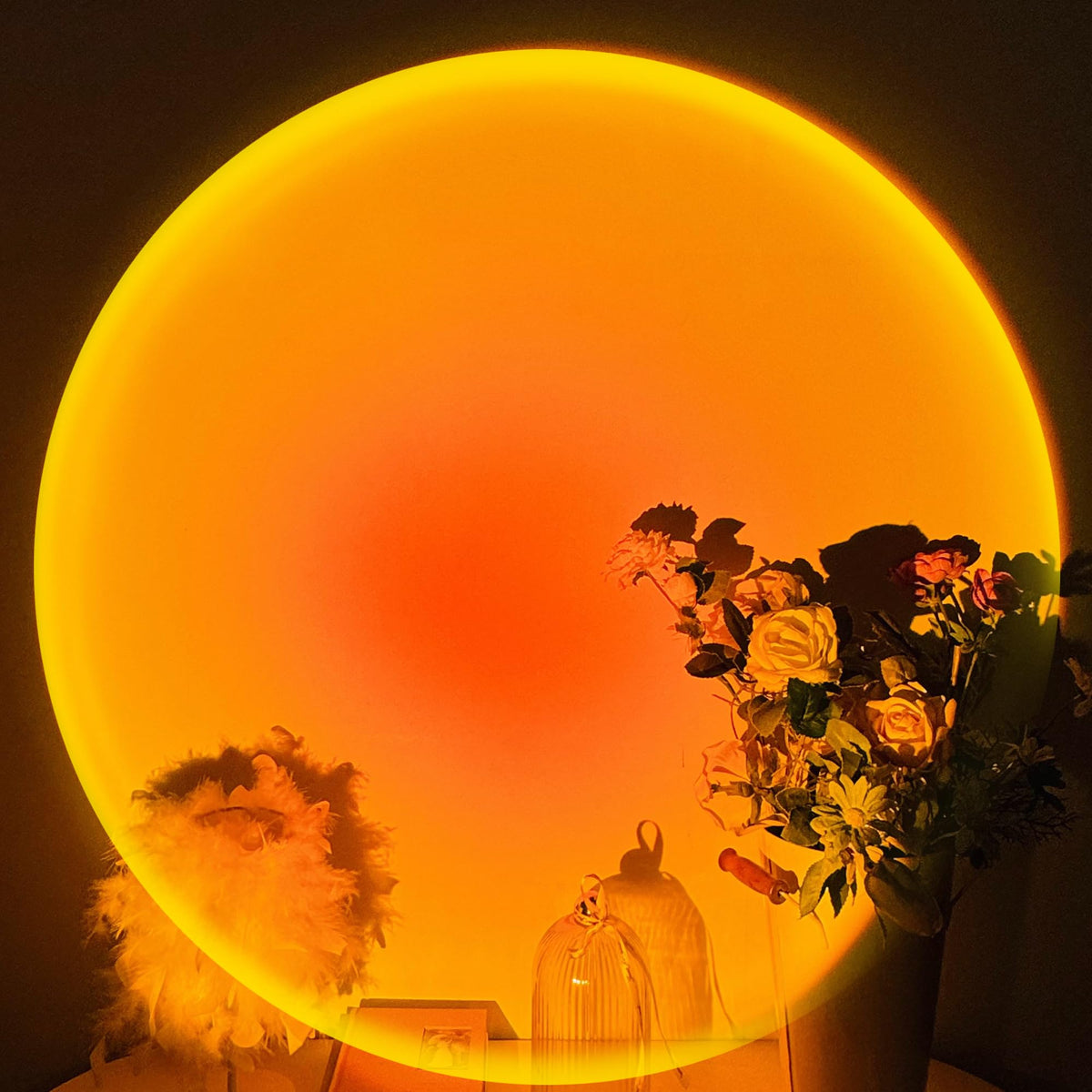 USB-lampe med solnedgangseffekt og 180° drejning