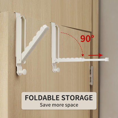 Foldbar ophængsholder i aluminium til dør eller væg