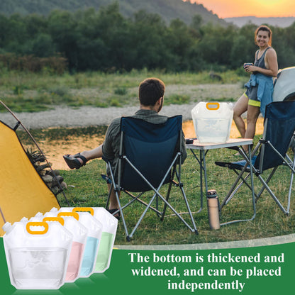 Foldbar vandbeholder i plast til camping