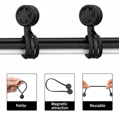 Magnetiske kabelbindere i silikone – 3 stk., 16,5 cm