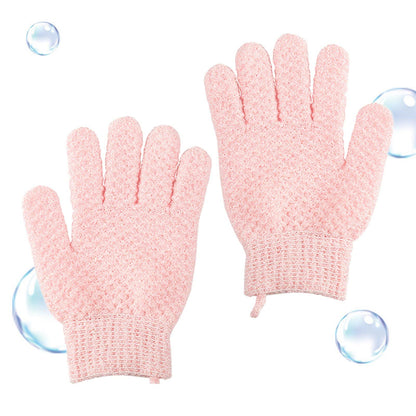 Eksfolierende badehandsker i nylon – 1 par