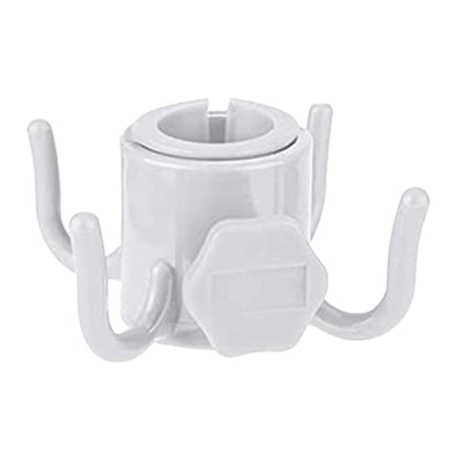 Parasolholder med 4 kroge til tasker og håndklæder