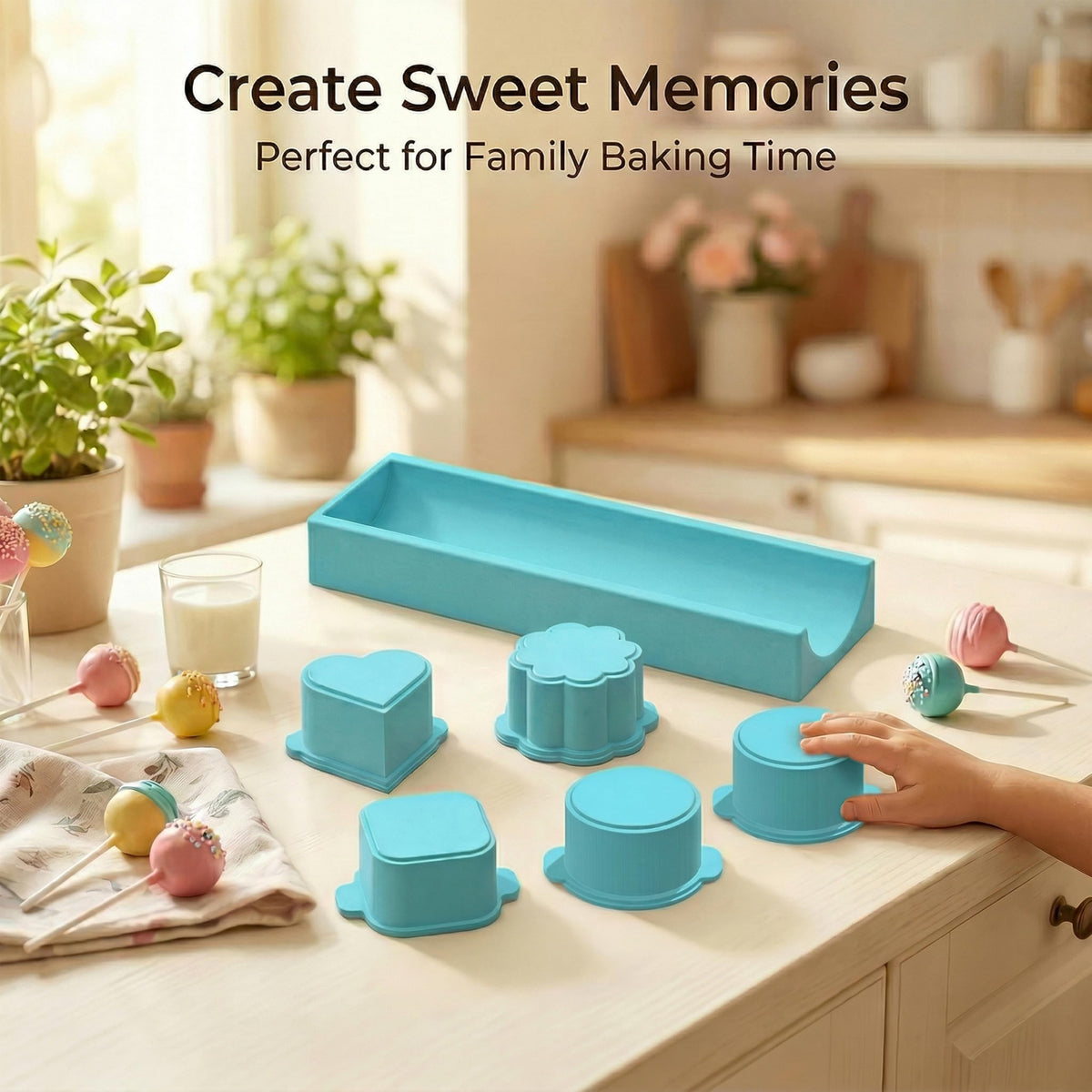 Forme til kagekugler og fondant – 9 stk.