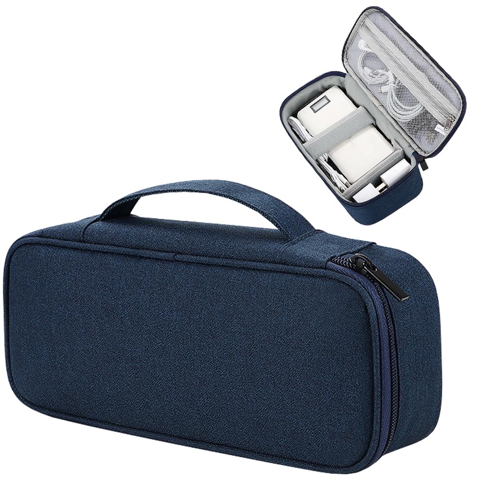 Kabeltaske med flere rum – 26 × 13 × 3 cm