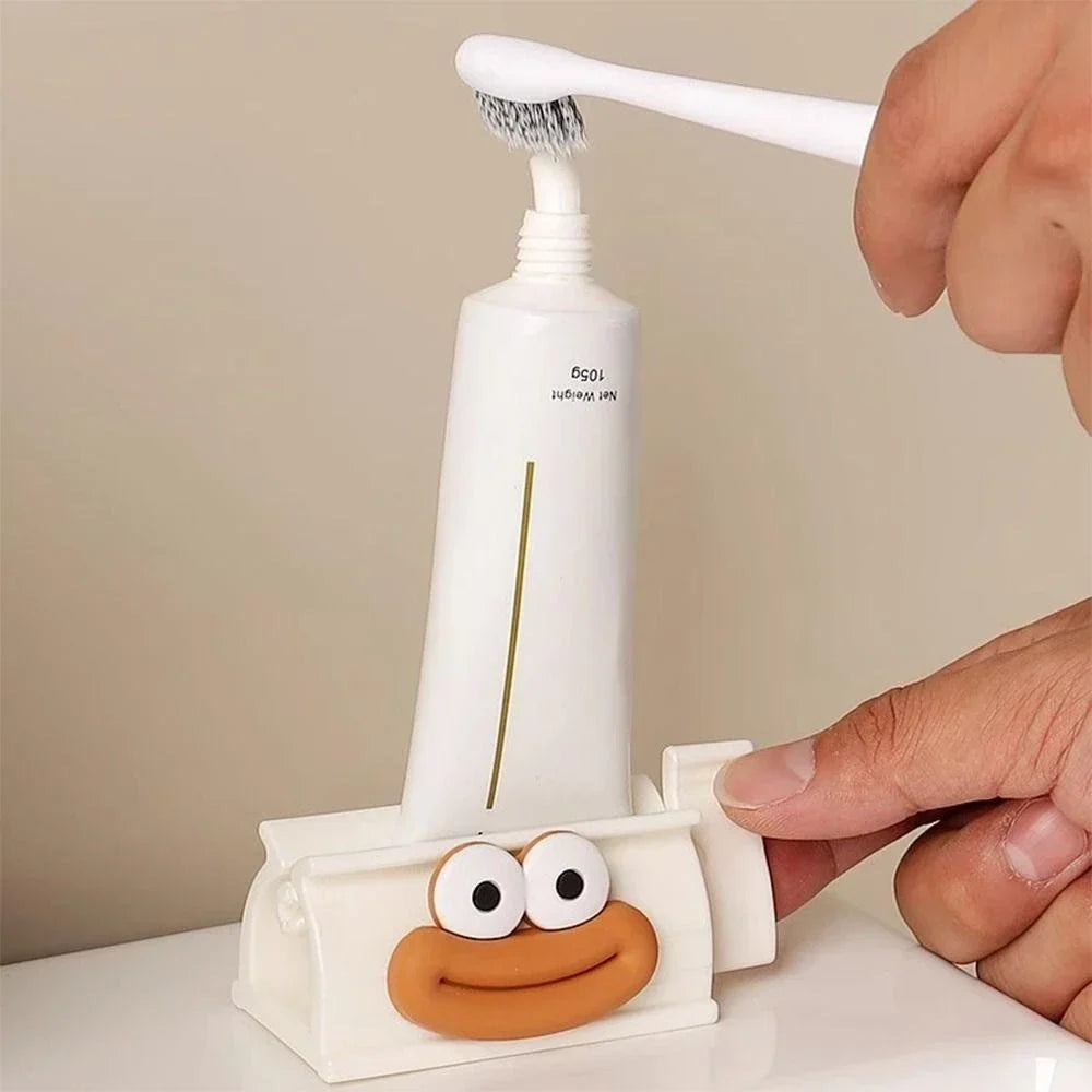 Tubeklemme med figurmotiv til tandpasta