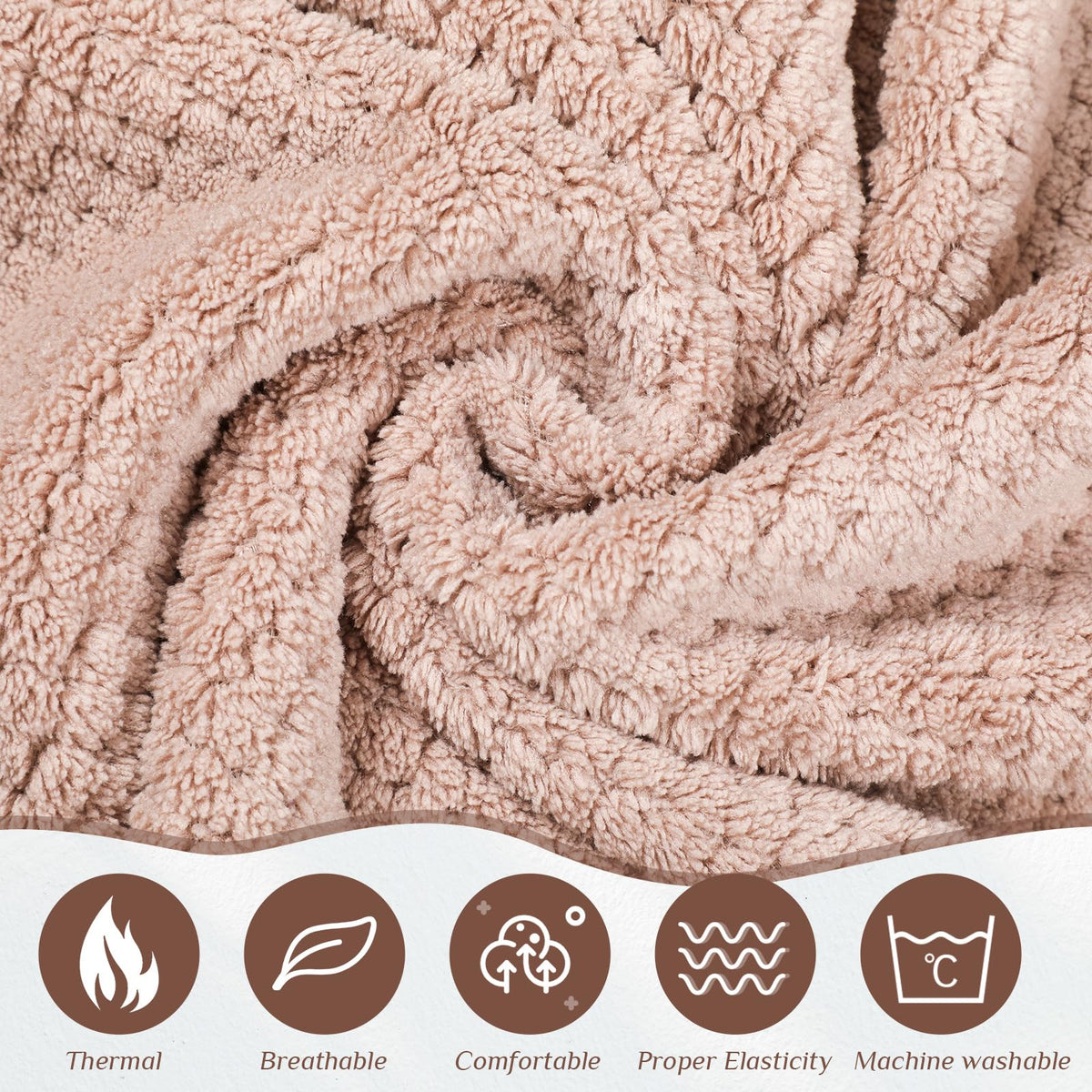 Håndklædesæt i mikrofiber med krops- og hårvikle – 2 dele