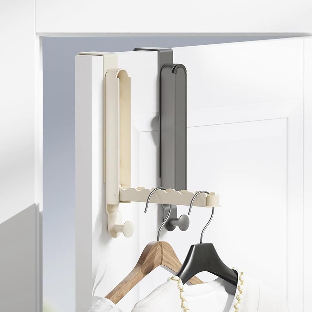 Foldbar ophængsholder i aluminium til dør eller væg