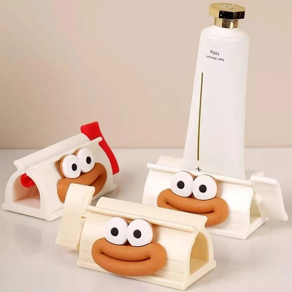 Tubeklemme med figurmotiv til tandpasta