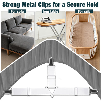 Justerbare lagenstropper med metalklemmer – 2 stk.