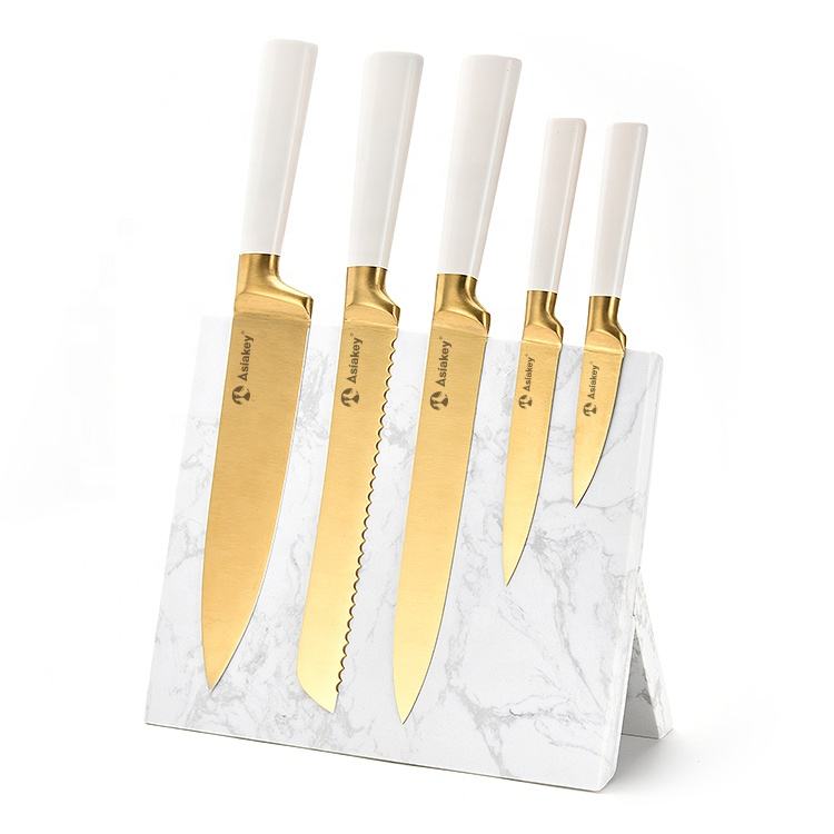 Magnetisk knivstander i marmor – 34 × 16,5 × 29 cm