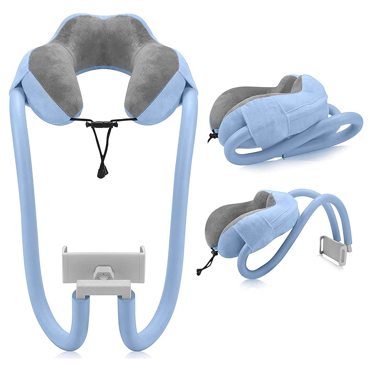 Nakkepude med fleksibel mobilholder – 4–11 tommer