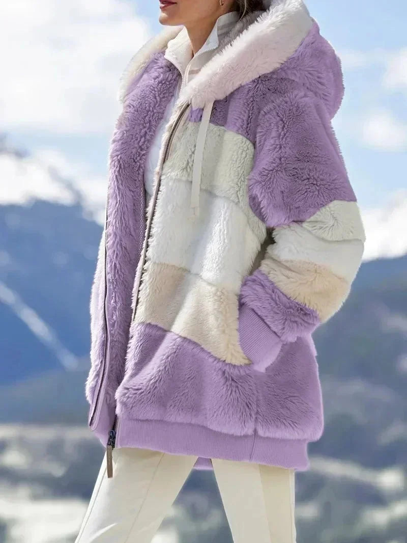 Vatteret teddyjakke til kvinder