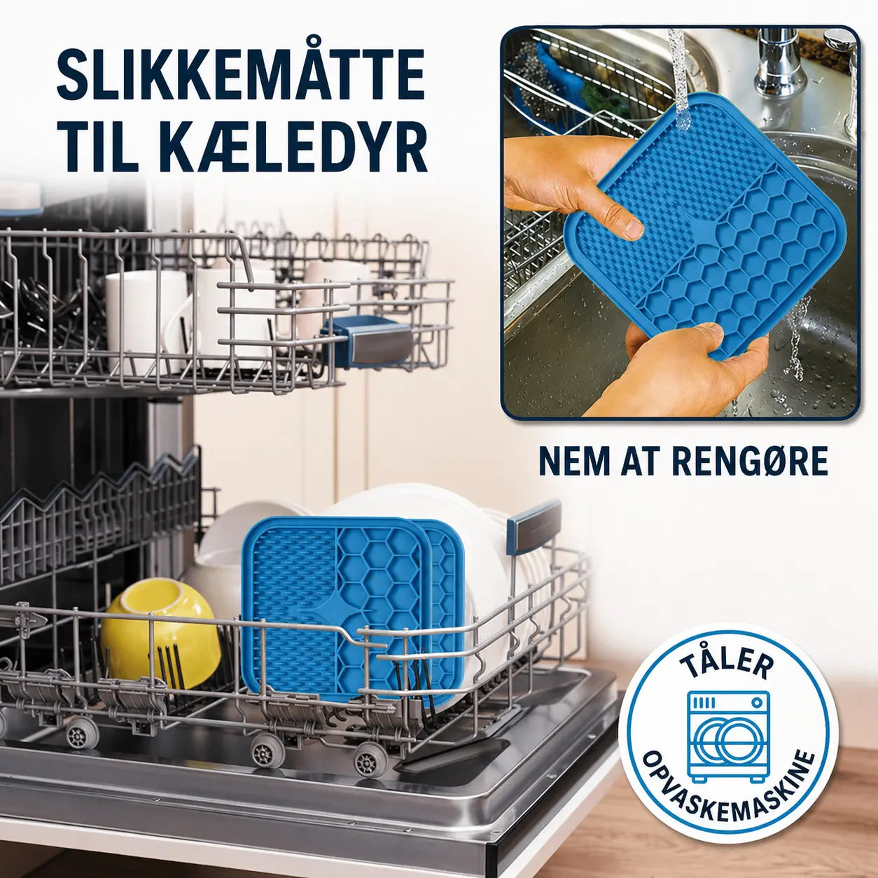 Slikemåtte med Sugkopper til Hunde