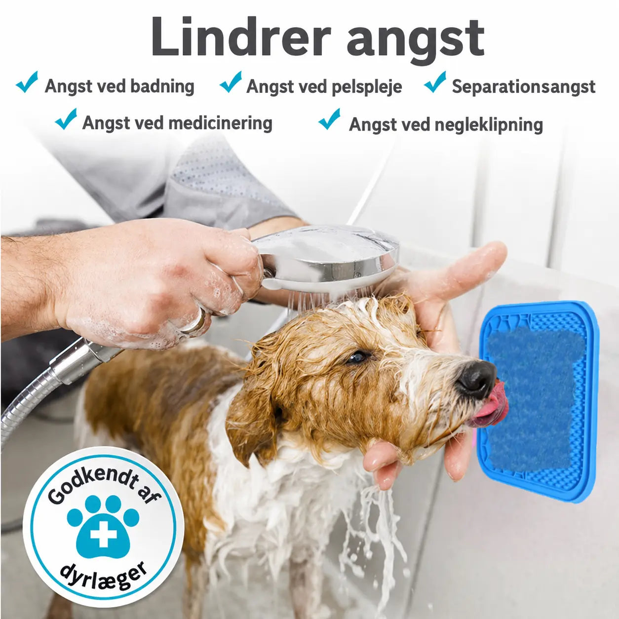 Slikemåtte med Sugkopper til Hunde
