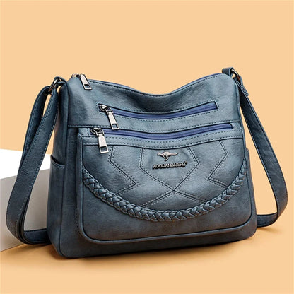 Blød crossbody-taske i vegansk læder