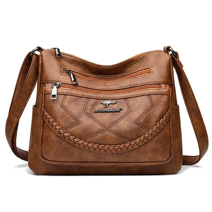 Blød crossbody-taske i vegansk læder