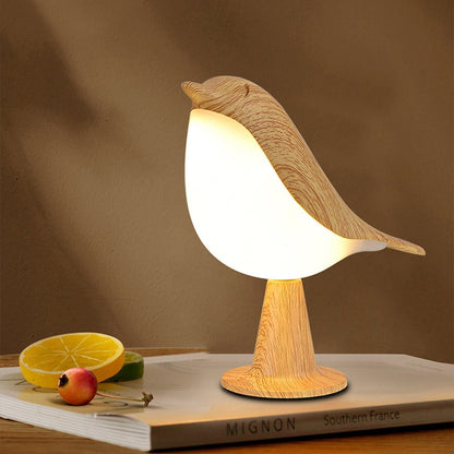Genopladelig fugleformet LED-bordlampe