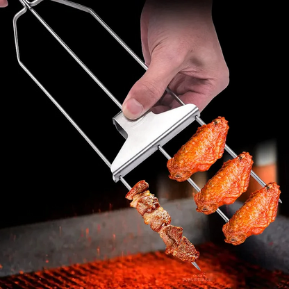 Grillspyd i rustfrit stål, sæt med 3