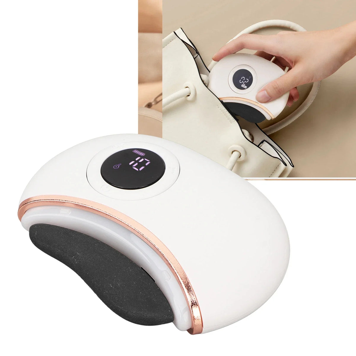 Opvarmet gua sha-massageværktøj med vibration – produktbillede 8