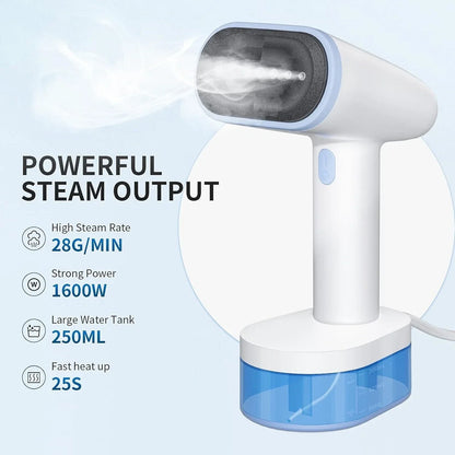 Håndholdt tøjdamper med 250 ml vandtank – 1.600 W – produktbillede 8