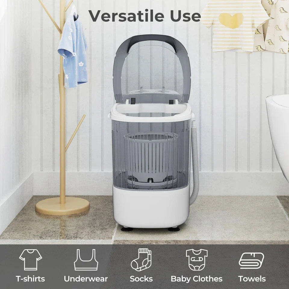 Kompakt mini-vaskemaskine med vask og centrifugering – 2,5 kg – produktbillede 14