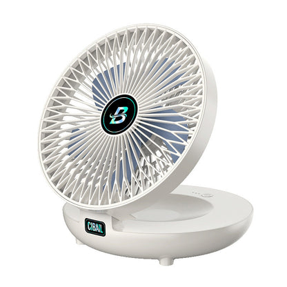 Kompakt justerbar ventilator til luftcirkulation
