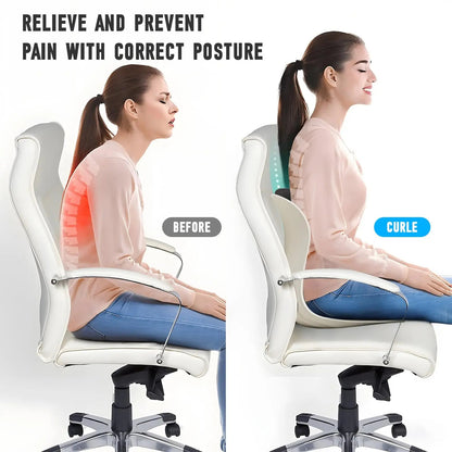 Formet lændepude til kontorstol