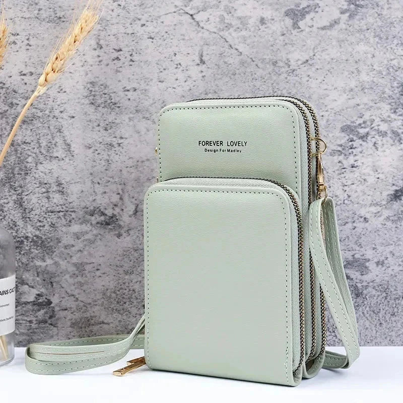 Lille crossbody-taske i vegansk læder