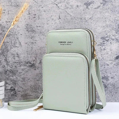 Lille crossbody-taske i vegansk læder