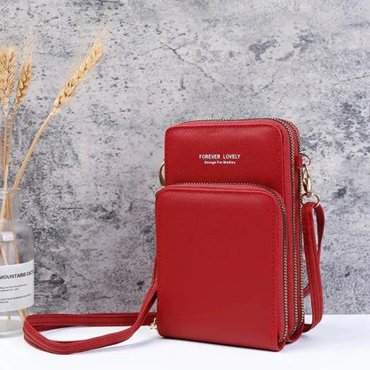Lille crossbody-taske i vegansk læder