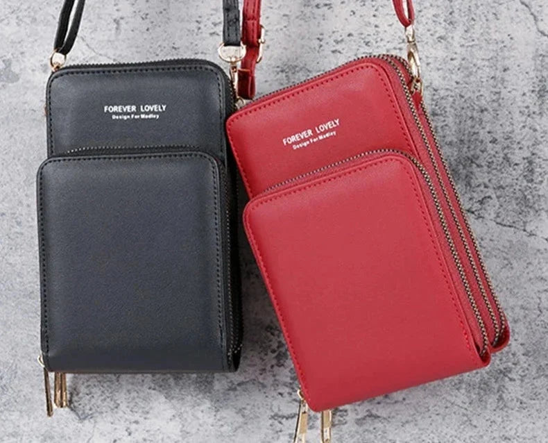 Lille crossbody-taske i vegansk læder