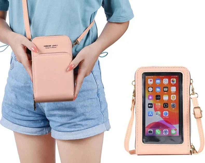 Lille crossbody-taske i vegansk læder