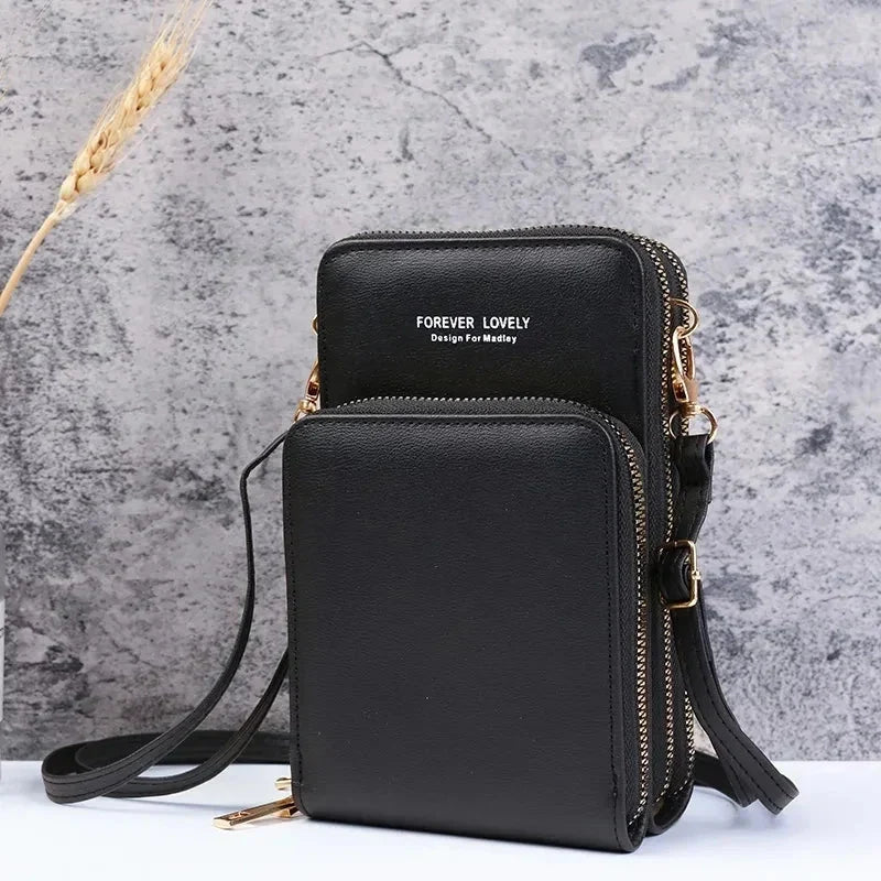 Lille crossbody-taske i vegansk læder