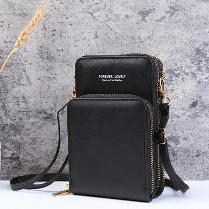 Lille crossbody-taske i vegansk læder