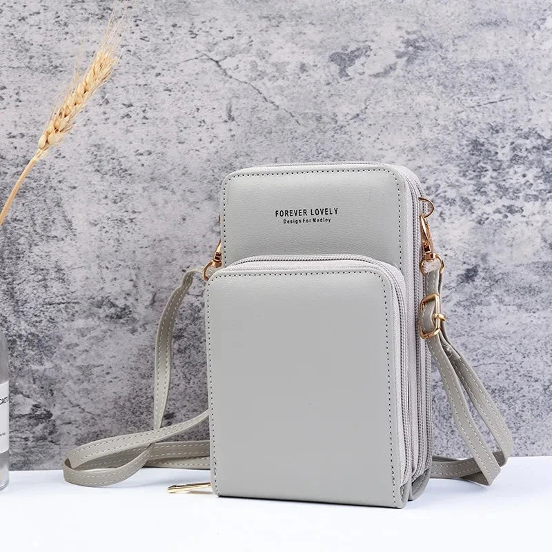 Lille crossbody-taske i vegansk læder