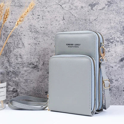 Lille crossbody-taske i vegansk læder