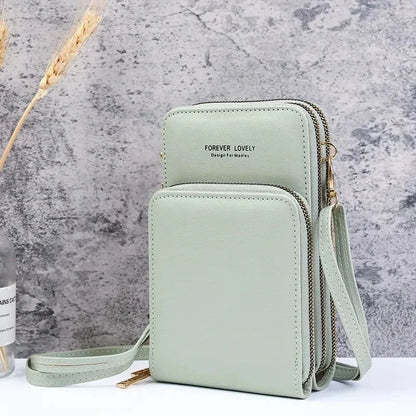Lille crossbody-taske i vegansk læder