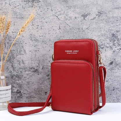 Lille crossbody-taske i vegansk læder