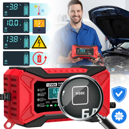 Smart 12 V batterioplader til bil og motorcykel