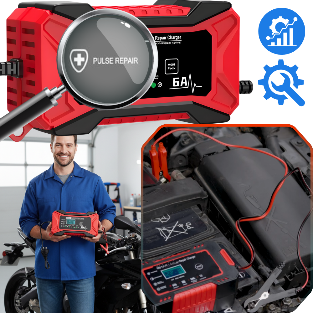 Smart 12 V batterioplader til bil og motorcykel
