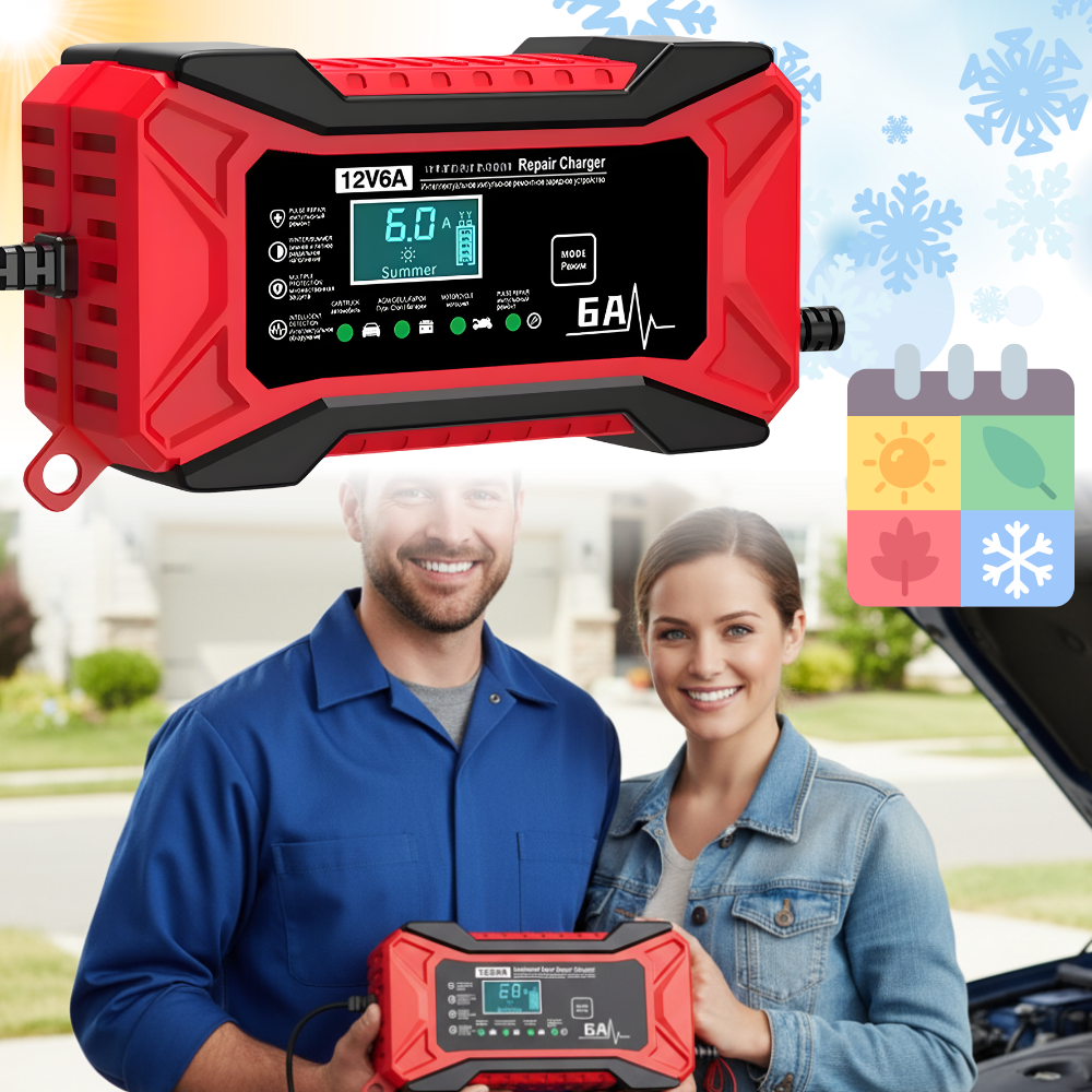 Smart 12 V batterioplader til bil og motorcykel